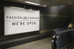 Passion for fashion signboard mockup
