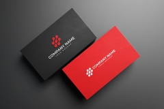 black-red-embossed-business-card-dark-background