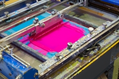 Serigraphy Printer ink machine pink magenta color